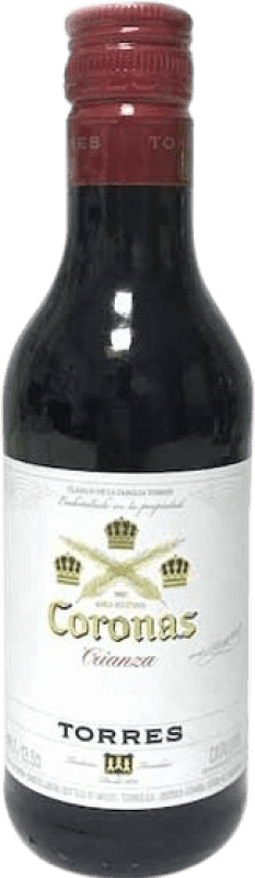 3,95 € Free Shipping | Red wine Torres Coronas D.O. Catalunya Catalonia Spain Small Bottle 18 cl