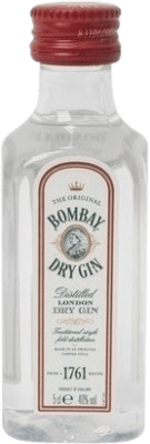 2,95 € Spedizione Gratuita | Gin Bombay London Dry Gin Regno Unito Bottiglia Miniatura 5 cl