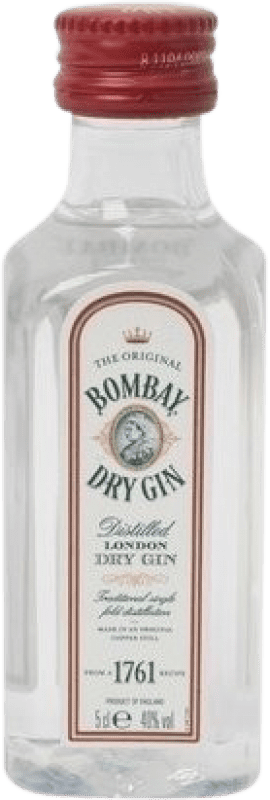 2,95 € Free Shipping | Genever Gin Bombay United Kingdom Miniature Bottle 5 cl