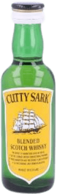 2,95 € Envio grátis | Whisky Blended Cutty Sark Garrafa Miniatura 5 cl