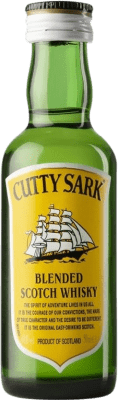 2,95 € Spedizione Gratuita | Whisky Blended Cutty Sark Regno Unito Bottiglietta Mignon 5 cl