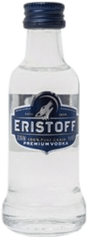 2,95 € Kostenloser Versand | Wodka Eristoff Miniaturflasche 4 cl