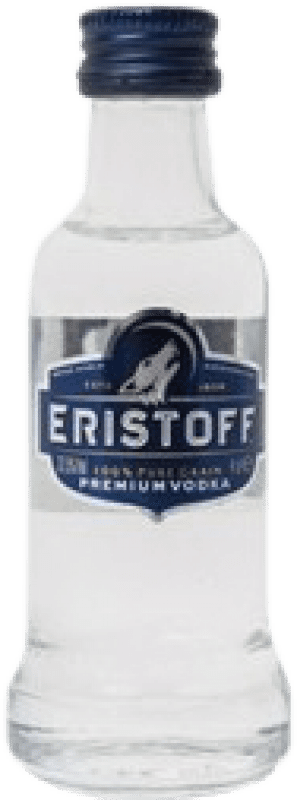 2,95 € Free Shipping | Vodka Eristoff France Miniature Bottle 4 cl