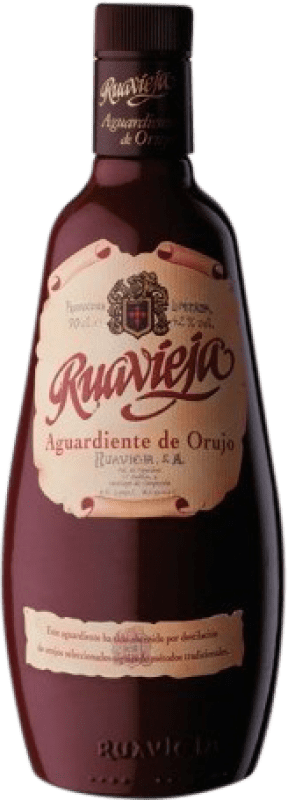 2,95 € Envío gratis | Orujo Aguardiente Ruavieja Botellín Miniatura 5 cl