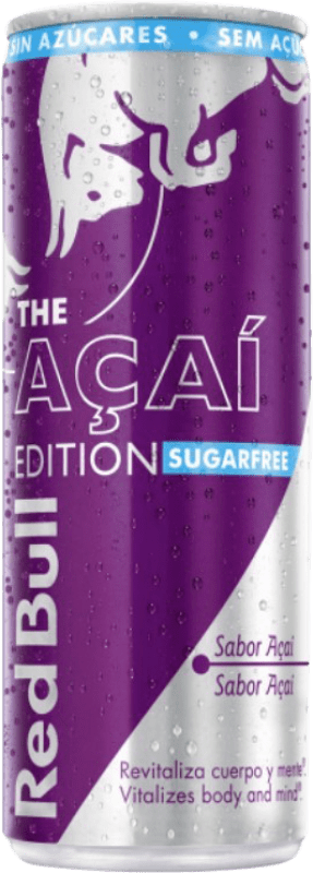 17,95 € Envío gratis | Caja de 12 unidades Refrescos Red Bull Energy Drink Açaí Sin Azúcar Edición Limitada Austria Lata 25 cl