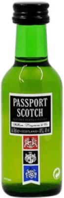 1,95 € Free Shipping | Whisky Blended Passport Scoth Miniature Bottle 5 cl