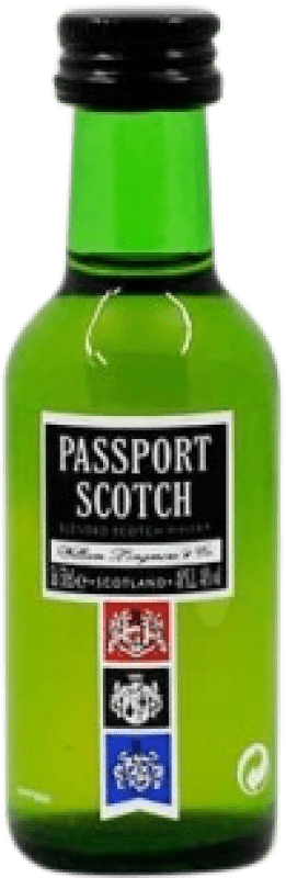 1,95 € 免费送货 | 威士忌混合 Passport Scoth 微型瓶 5 cl