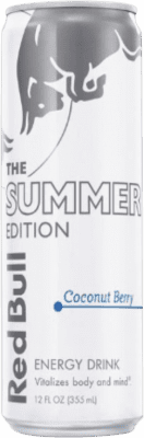 51,95 € Envío gratis | Caja de 24 unidades Refrescos Red Bull Energy Drink Coconut Edition Austria Lata 25 cl