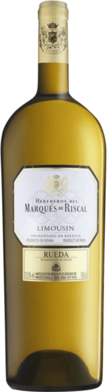 63,95 € Бесплатная доставка | Белое вино Marqués de Riscal Limousin D.O. Rueda Кастилия-Леон Verdejo бутылка Магнум 1,5 L