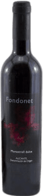 10,95 € Kostenloser Versand | Süßwein La Algueña Fondonet D.O. Alicante Valencianische Gemeinschaft Spanien Monastrell Medium-Flasche 50 cl