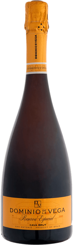 24,95 € Бесплатная доставка | Белое игристое вино Dominio de la Vega Особый Резерва D.O. Cava Испания Macabeo — Макабео, Chardonnay — Шардоне 75 cl