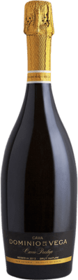 25,95 € 免费送货 | 白起泡酒 Dominio de la Vega Pinarejo Cuvée Prestige Nature 预订 D.O. Cava 西班牙 Chardonnay 瓶子 75 cl