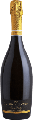 26,95 € Free Shipping | White Sparkling Wine Dominio de la Vega Pinarejo Nature Cuvée, Prestige Reserve — Aged D.O. Cava Spain Chardonnay Bottle 75 cl