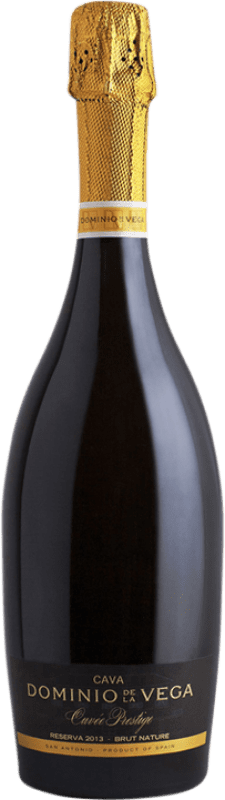 26,95 € 免费送货 | 白起泡酒 Dominio de la Vega Pinarejo Nature Cuvée, Prestige — 尊贵 珍藏 D.O. Cava 西班牙 Chardonnay — 莎当妮 瓶装 75 cl
