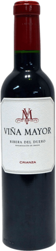 10,95 € 免费送货 | 红葡萄酒 Viña Mayor Crianza — 陈酿 D.O. Ribera del Duero 卡斯蒂利亚莱昂 西班牙 Tempranillo — 丹魄 半瓶装 37 cl