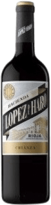 3,95 € Free Shipping | Red wine Hacienda López de Haro Aged D.O.Ca. Rioja The Rioja Spain Tempranillo, Grenache, Graciano Half Bottle 37 cl