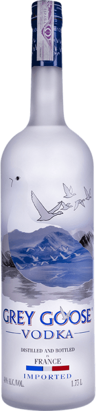 157,95 € Kostenloser Versand | Wodka Grey Goose Frankreich Spezielle Flasche 1,75 L