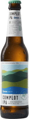 78,95 € Kostenloser Versand | 24 Einheiten Box Bier Estrella Damm Complot IPA Drittel-Liter-Flasche 33 cl