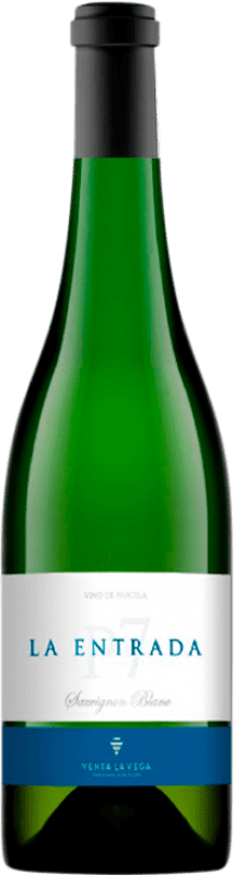 13,95 € Бесплатная доставка | Белое вино Venta la Vega La Entrada Sauvignon Blanc D.O. Almansa Кастилья-Ла-Манча Испания Sauvignon White бутылка 75 cl