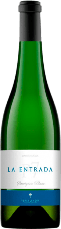 10,95 € Envío gratis | Vino Blanco Venta la Vega La Entrada D.O. Almansa Castilla la Mancha España Sauvignon Botella 75 cl