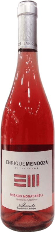 7,95 € 免费送货 | 玫瑰气泡酒 Enrique Mendoza Rosado D.O. Alicante 巴伦西亚社区 西班牙 Monastrell 瓶子 75 cl