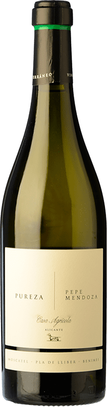 23,95 € Бесплатная доставка | Белое вино Pepe Mendoza Casa Agrícola Pureza Blanco D.O. Alicante Сообщество Валенсии Испания Muscat бутылка 75 cl