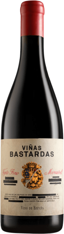 16,95 € Kostenloser Versand | Rotwein Casa Rojo Las Viñas Bastardas Spanien Tempranillo, Cabernet Sauvignon, Monastrell Flasche 75 cl