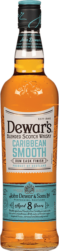 18,95 € Envoi gratuit | Blended Whisky Dewar's Caribean Smooth 8 Ans Bouteille 70 cl