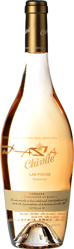 29,95 € Бесплатная доставка | Розовое игристое Chivite Las Fincas Rosado Fermentación en Barrica Grenache бутылка 75 cl