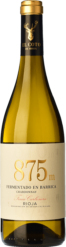 9,95 € 免费送货 | 白酒 Coto de Rioja 875 Fermentado en Barrica D.O.Ca. Rioja 拉里奥哈 西班牙 Chardonnay 瓶子 75 cl
