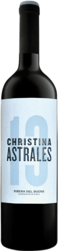 38,95 € Spedizione Gratuita | Vino rosso Astrales Christina D.O. Ribera del Duero Castilla y León Spagna Tempranillo Bottiglia 75 cl