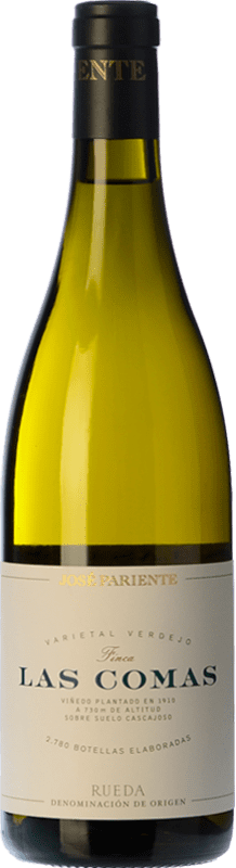 51,95 € Kostenloser Versand | Weißwein José Pariente Finca Las Comas D.O. Rueda Kastilien und León Spanien Verdejo Flasche 75 cl