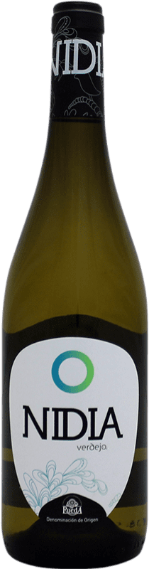 11,95 € Spedizione Gratuita | Vino bianco Nidia D.O. Rueda Castilla y León Verdejo Bottiglia 75 cl
