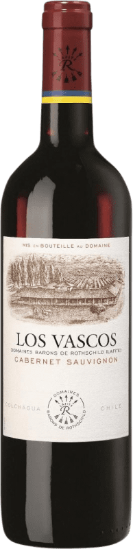 14,95 € Бесплатная доставка | Красное вино Barons de Rothschild Los Vascos I.G. Valle de Colchagua Долина Колхагуа Чили Cabernet Sauvignon — Каберне Совиньон Бутылка 75 cl