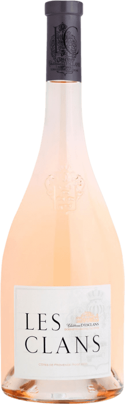 74,95 € Kostenloser Versand | Rosé Sekt Les Clans Rose A.O.C. Côtes de Provence Provence Frankreich Grenache Tintorera Flasche 75 cl