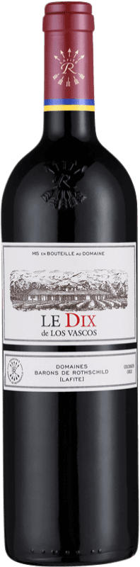 68,95 € Envio grátis | Vinho tinto Barons de Rothschild Los Vascos Le DIX I.G. Valle de Colchagua Vale de Colchagua Chile Syrah, Cabernet Sauvignon, Carmenère Garrafa 75 cl