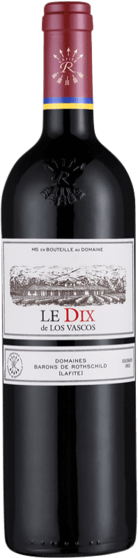 69,95 € Spedizione Gratuita | Vino Rosso Barons de Rothschild Los Vascos Le DIX I.G. Valle de Colchagua Colchagua Valley Chile Syrah, Cabernet Sauvignon, Carmenère 75 cl