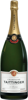125,95 € Envio grátis | Espumante branco Taittinger Brut Reserva A.O.C. Champagne Champagne França Pinot Preto, Chardonnay, Pinot Meunier Garrafa Magnum 1,5 L
