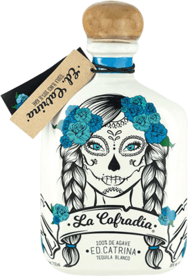 73,95 € Spedizione Gratuita | Tequila La Cofradía Edición Catrina Blanco Silver Bottiglia 70 cl