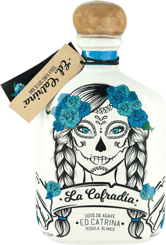 69,95 € 送料無料 | テキーラ La Cofradía Catrina Silver — シルバーエディション, Blanco — 白, 限定版 メキシコ 70 cl