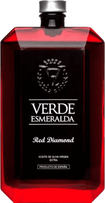 35,95 € Envio grátis | Azeite de Oliva Verde Esmeralda Premium Red Diamond Royal Garrafa Medium 50 cl