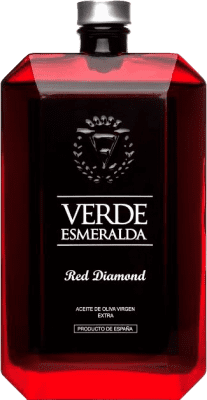 35,95 € Spedizione Gratuita | Olio d'Oliva Verde Esmeralda Premium Red Diamond Royal Bottiglia Medium 50 cl