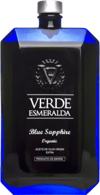 39,95 € Envío gratis | Aceite de Oliva Verde Esmeralda Sapphire Blue — Edición Azul, Premium, AOVE Virgen Extra España Picual Organic — Ecológico Botella Medium 50 cl