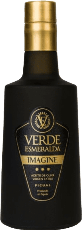 21,95 € Envio grátis | Azeite de Oliva Verde Esmeralda Imagine Picual Garrafa Medium 50 cl