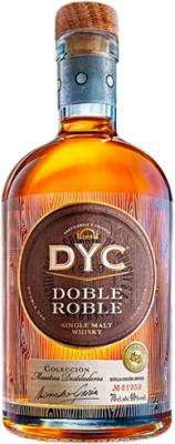 44,95 € Spedizione Gratuita | Whisky Single Malt DYC Doble Roble Spagna Bottiglia 70 cl