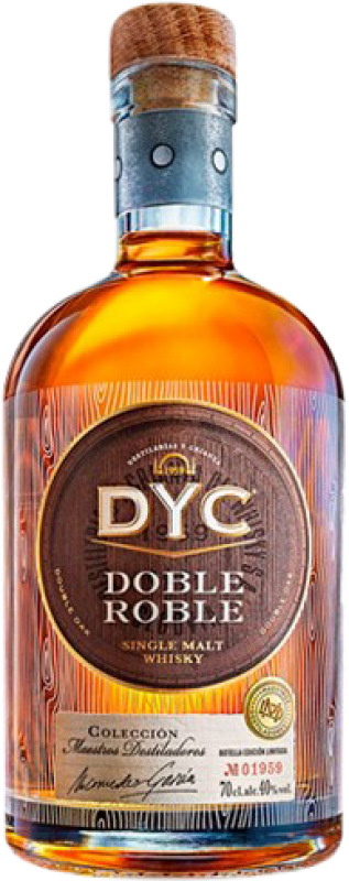 44,95 € Kostenloser Versand | Whiskey Blended DYC Double Oak Flasche 70 cl