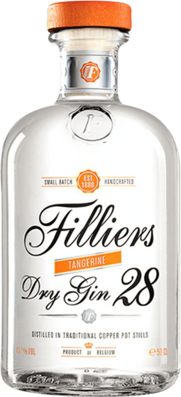 39,95 € Kostenloser Versand | Gin Gin Filliers Tangerine Dry Gin 28 Medium Flasche 50 cl