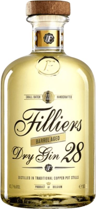 39,95 € 免费送货 | 金酒 Gin Filliers Barrel Aged Dry Gin 28 比利时 瓶子 Medium 50 cl