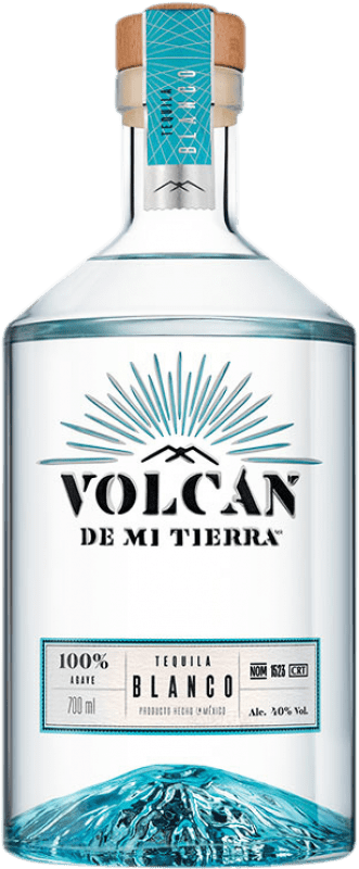 55,95 € Kostenloser Versand | Tequila Volcán de mi Tierra Blanco Mexiko Flasche 70 cl