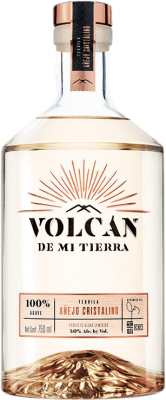 86,95 € Kostenloser Versand | Tequila Volcán de mi Tierra Añejo Cristalino Mexiko Flasche 70 cl